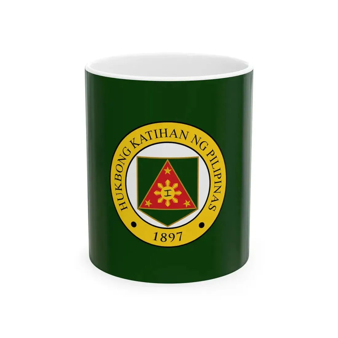 Flag of the Philippine Army (Philippines) White Coffee Mug 11oz - Go Mug Yourself
