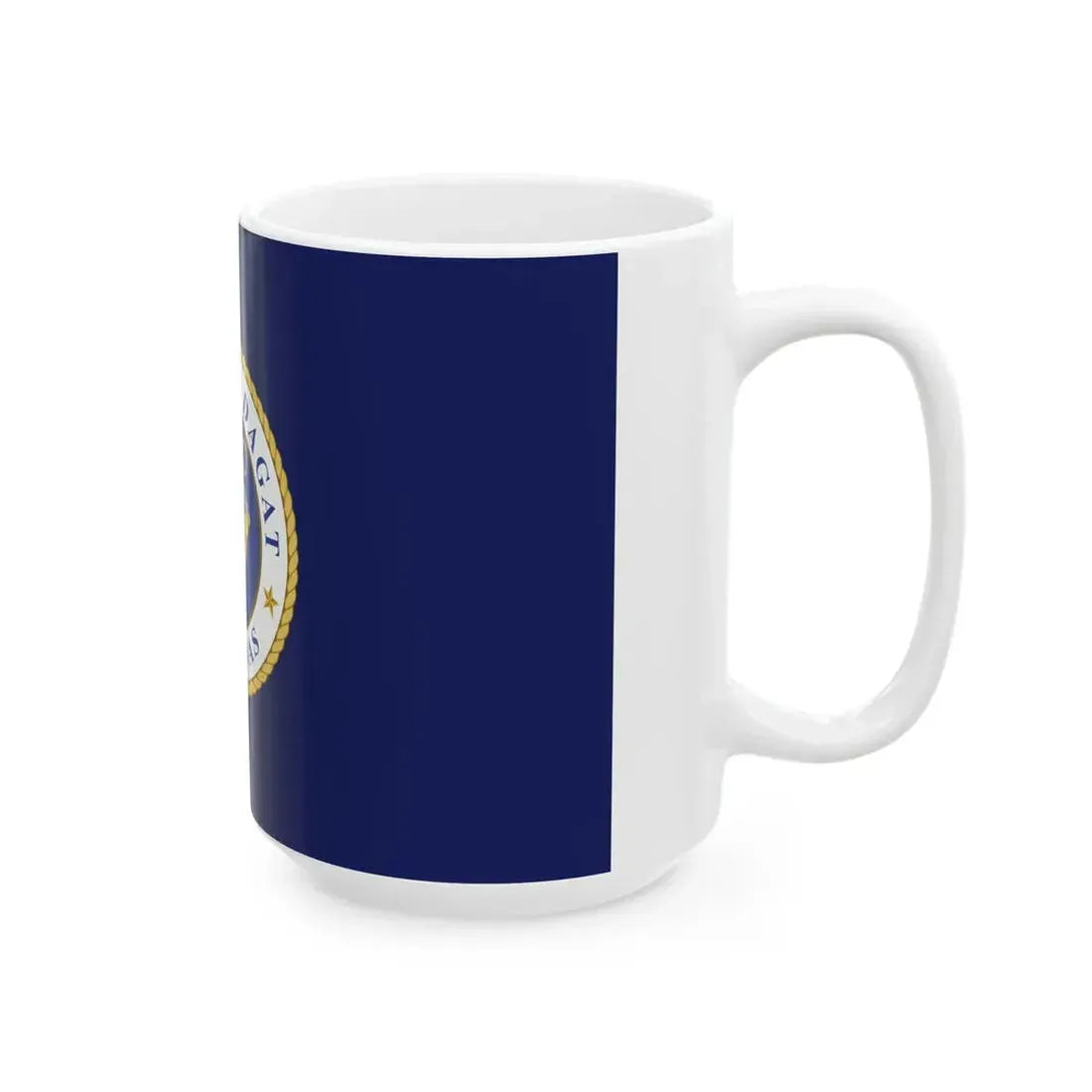Flag of the Philippine Navy (Philippines) White Coffee Mug - Go Mug Yourself