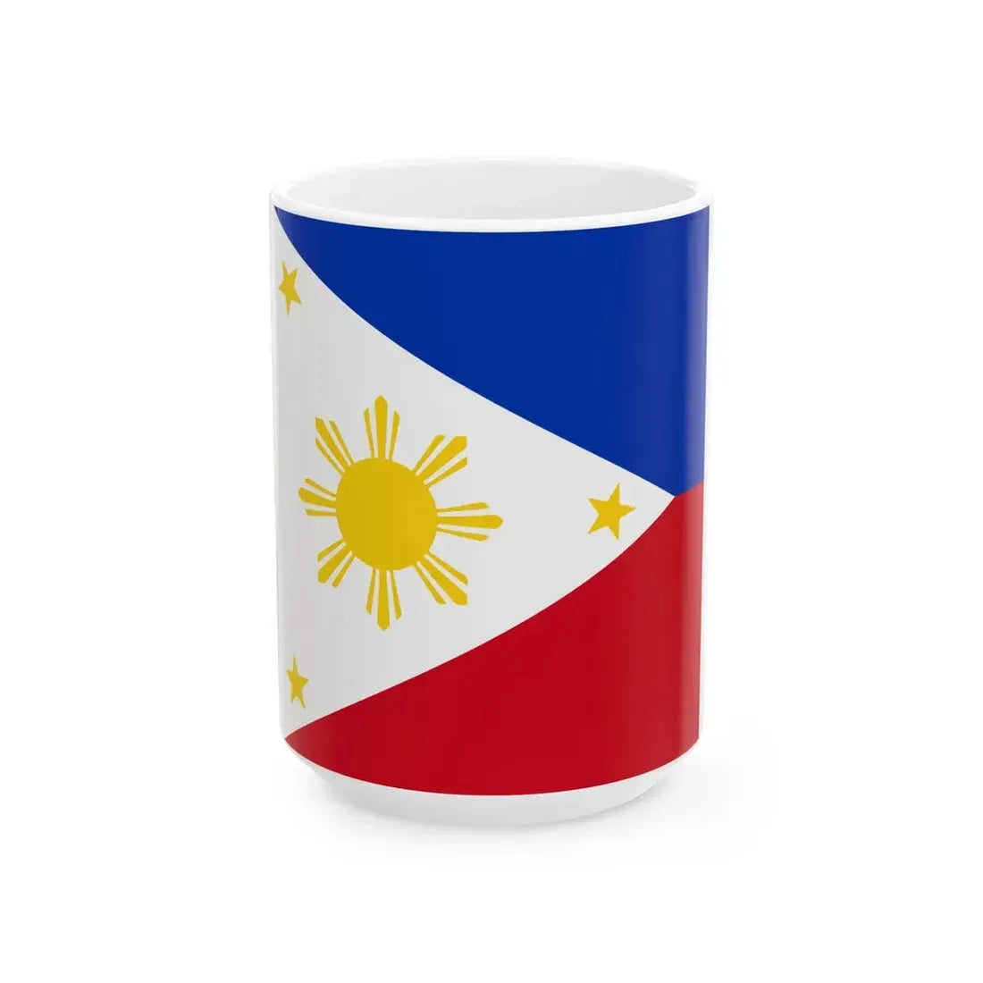 Flag of the Philippines 1-1 (Philippines) White Coffee Mug 15oz - Go Mug Yourself