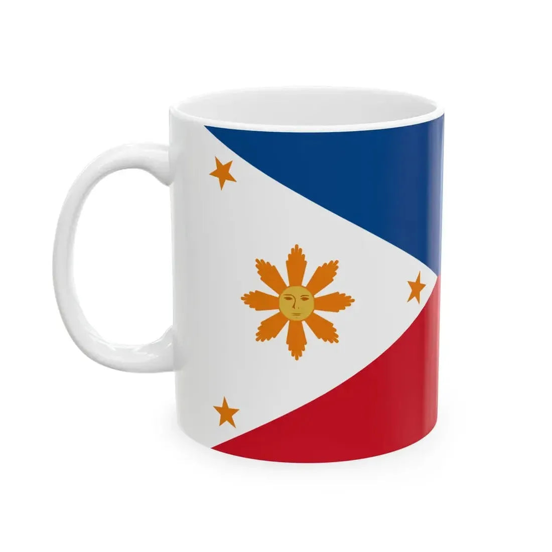 Flag of the Philippines 1898-1901 (Philippines) White Coffee Mug - Go Mug Yourself