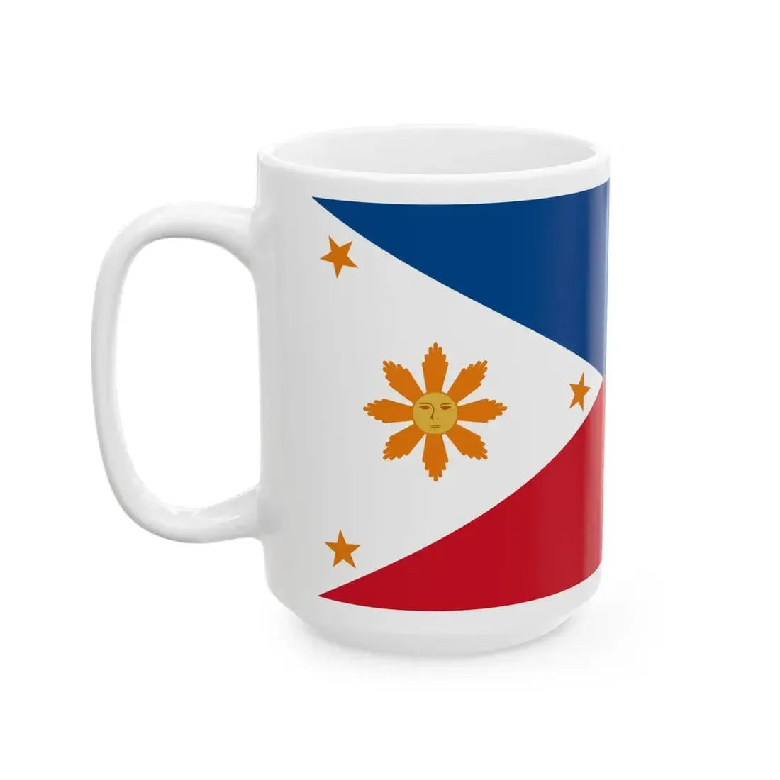 Flag of the Philippines 1898-1901 (Philippines) White Coffee Mug - Go Mug Yourself