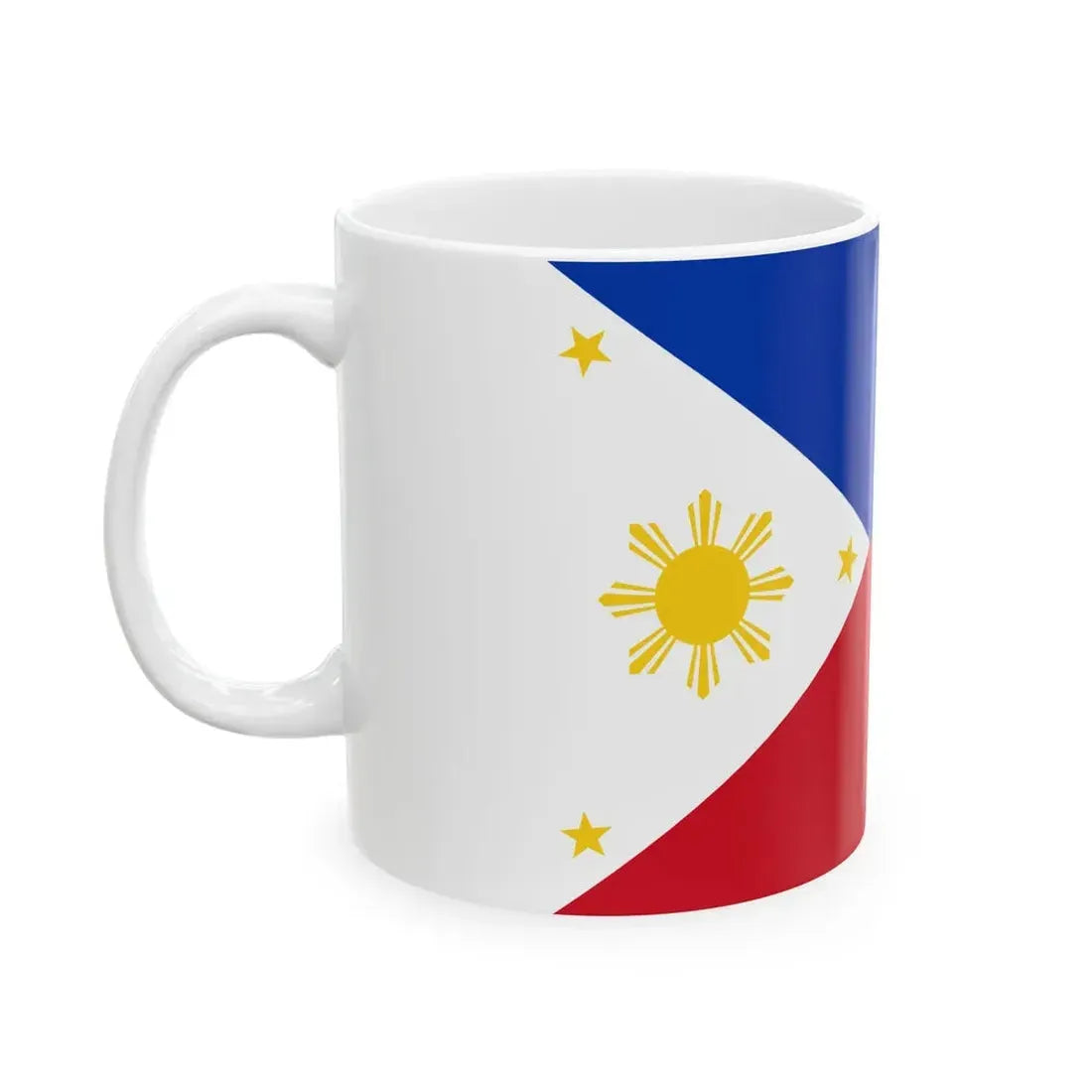 Flag of the Philippines 3-2 (Philippines) White Coffee Mug - Go Mug Yourself