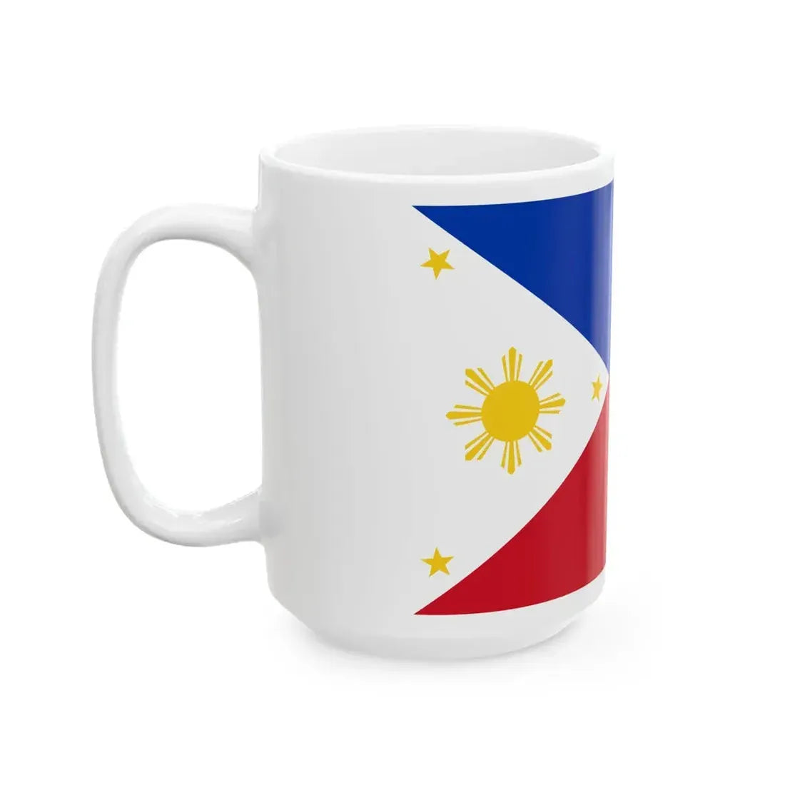 Flag of the Philippines 3-2 (Philippines) White Coffee Mug - Go Mug Yourself