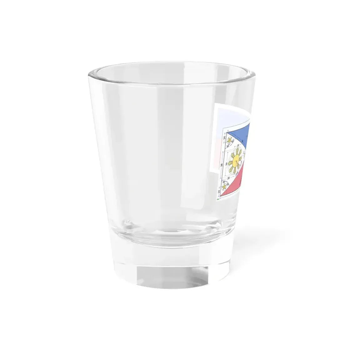 Flag of the Philippines construction sheet (Philippines) Shot Glass 1.5oz - Go Mug Yourself