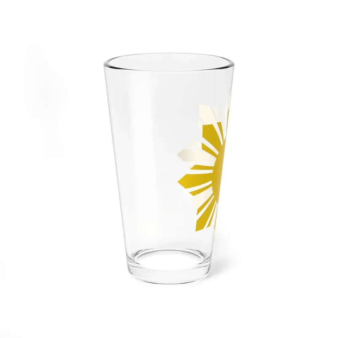 Flag of the Philippines - cropped sun (Philippines) Pint Glass 16oz - Go Mug Yourself