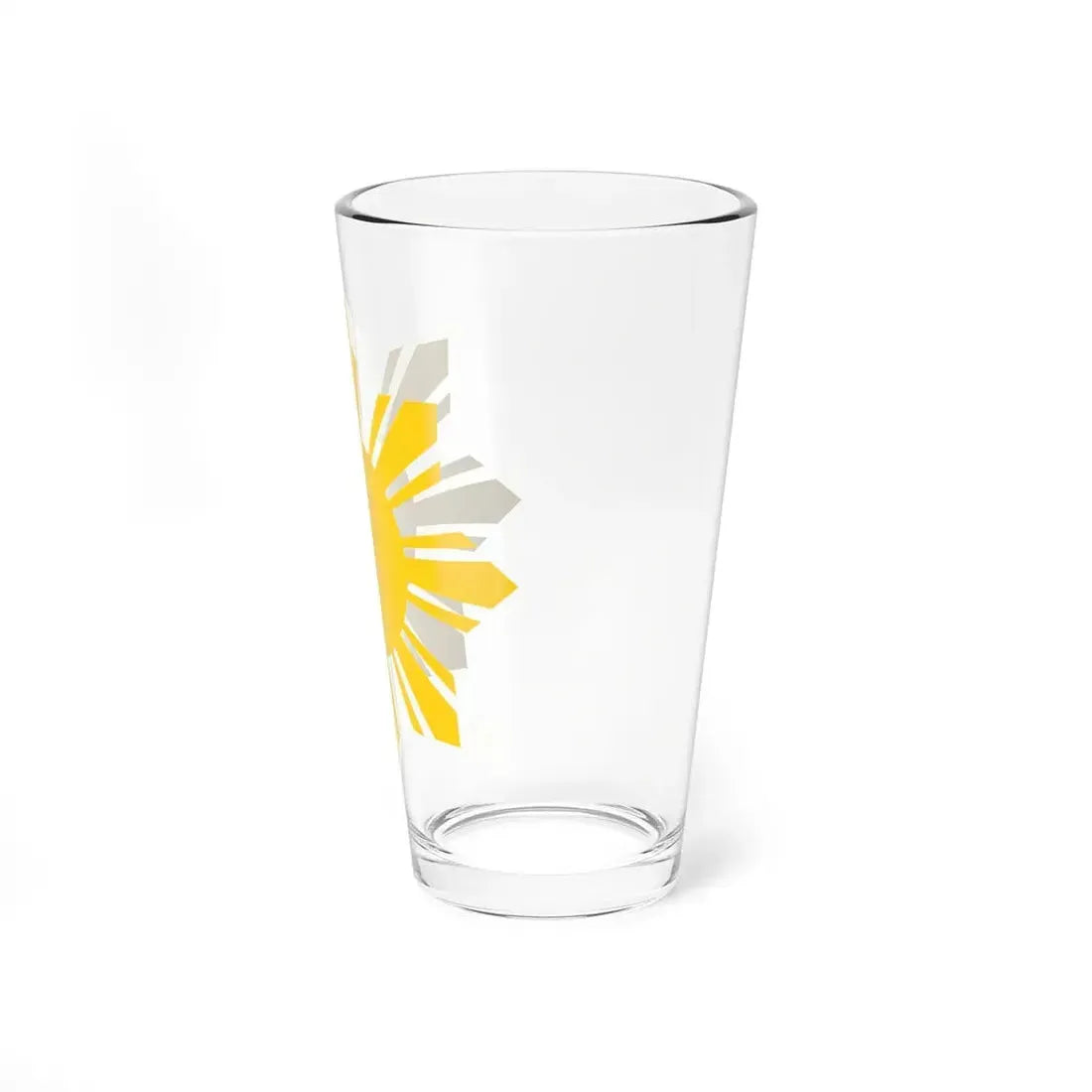 Flag of the Philippines - cropped sun (Philippines) Pint Glass 16oz - Go Mug Yourself