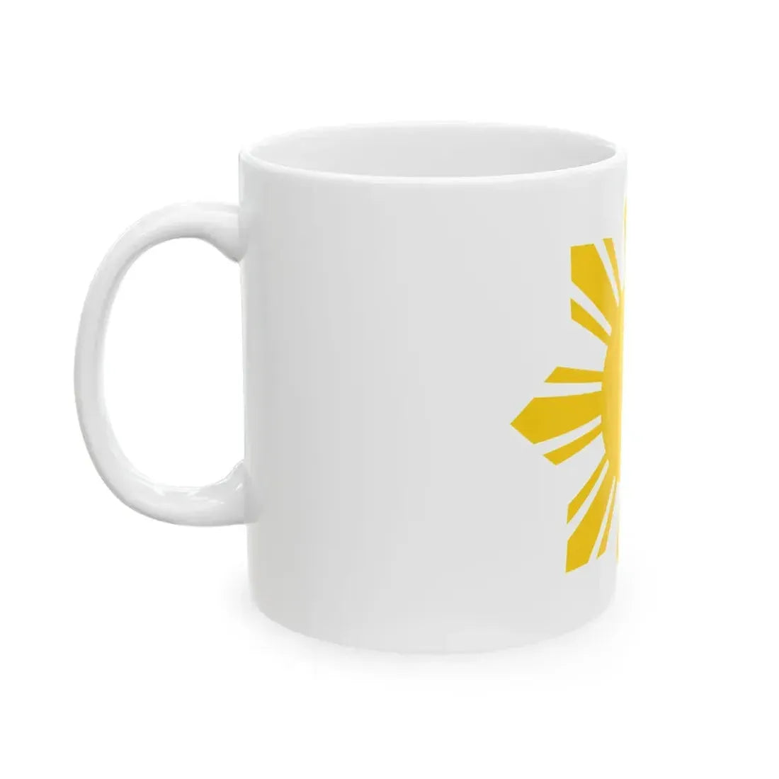 Flag of the Philippines - cropped sun (Philippines) White Coffee Mug - Go Mug Yourself