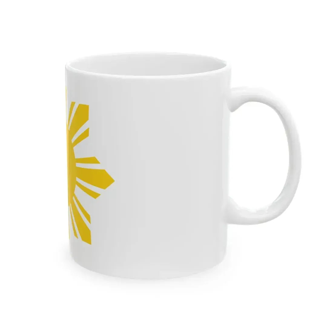 Flag of the Philippines - cropped sun (Philippines) White Coffee Mug - Go Mug Yourself