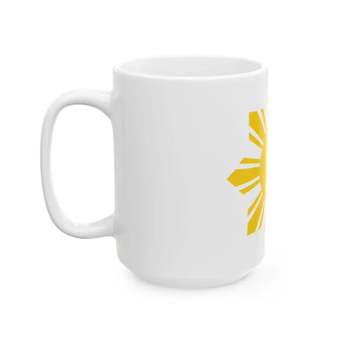 Flag of the Philippines - cropped sun (Philippines) White Coffee Mug - Go Mug Yourself