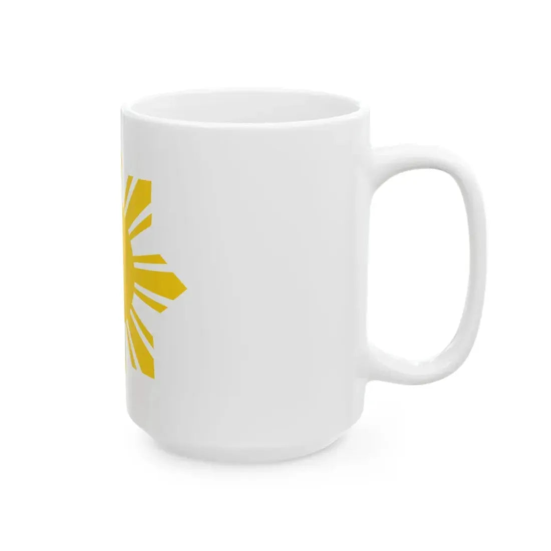 Flag of the Philippines - cropped sun (Philippines) White Coffee Mug - Go Mug Yourself