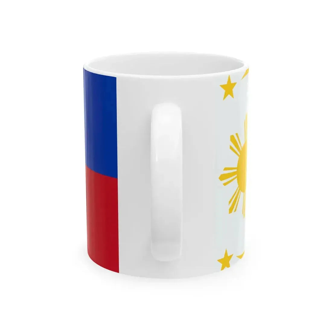 Flag of the Philippines FVR proposal 1 (Philippines) White Coffee Mug - Go Mug Yourself