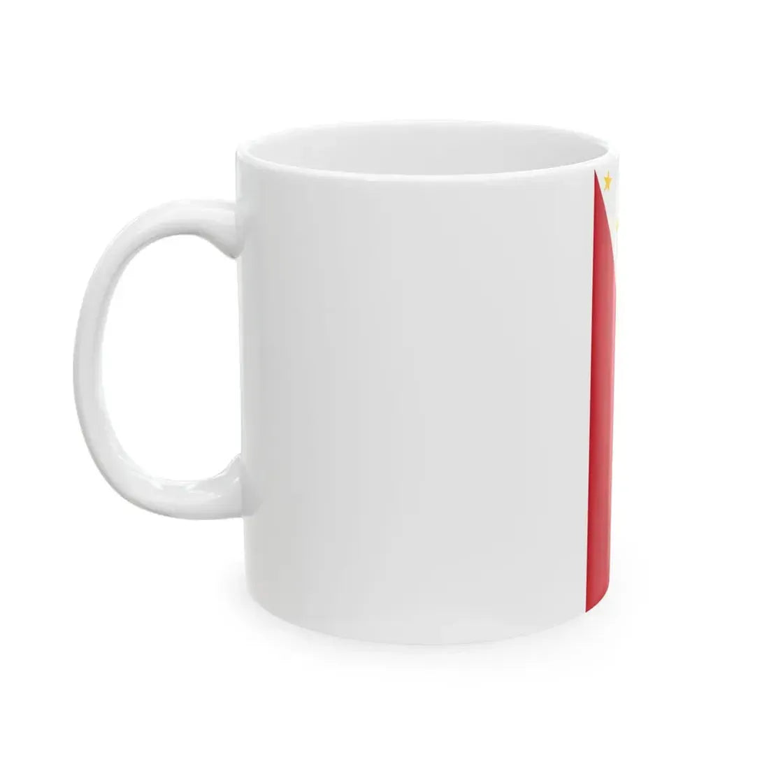 Flag of the Philippines inv vertical display (Philippines) White Coffee Mug - Go Mug Yourself
