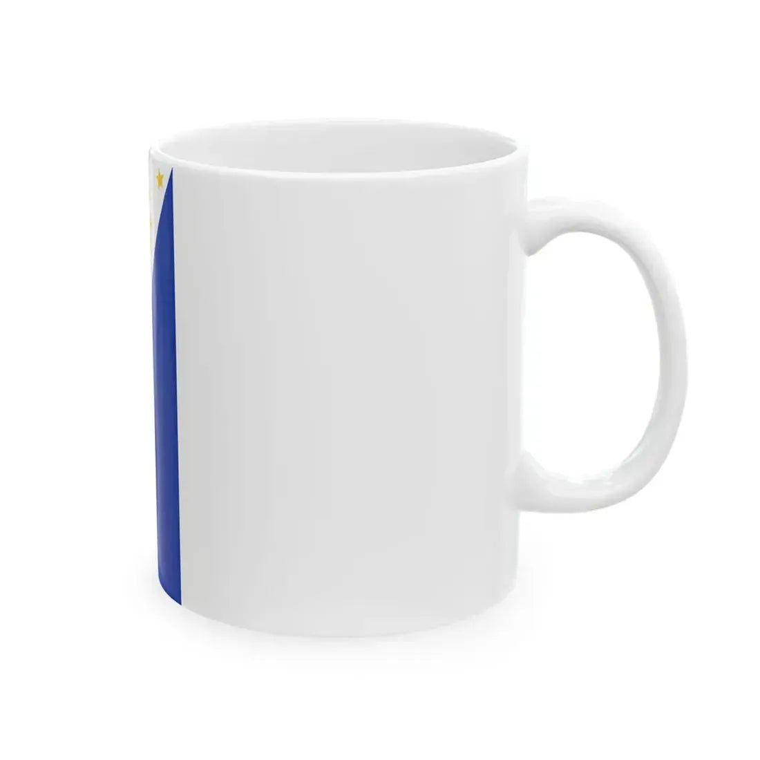Flag of the Philippines inv vertical display (Philippines) White Coffee Mug - Go Mug Yourself