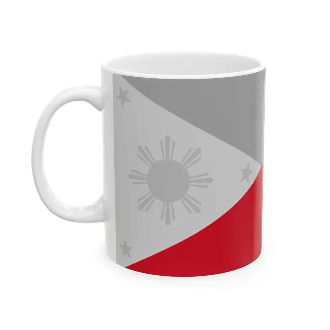 Flag of the Philippines - Red (Philippines) White Coffee Mug - Go Mug Yourself