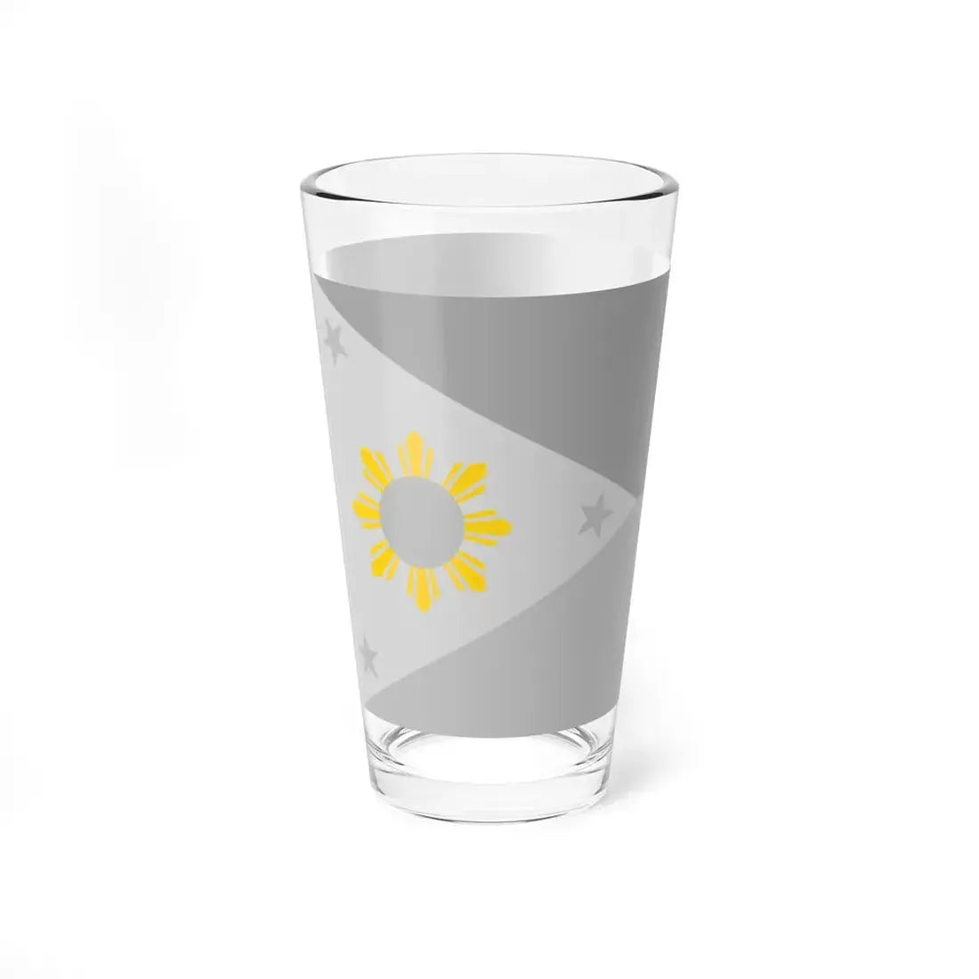 Flag of the Philippines - Sun rays (Philippines) Pint Glass 16oz - Go Mug Yourself