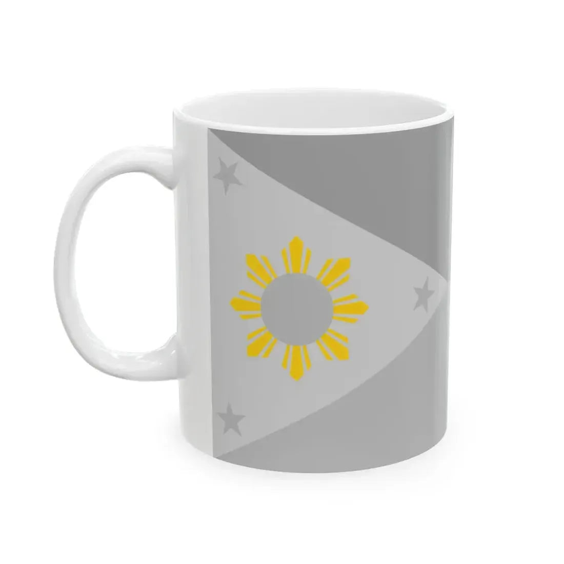 Flag of the Philippines - Sun rays (Philippines) White Coffee Mug - Go Mug Yourself