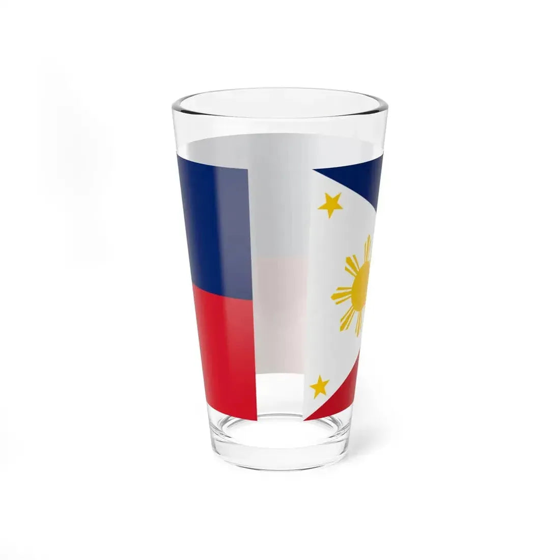 Flag of the Philippines traditional royal blue (Philippines) Pint Glass 16oz - Go Mug Yourself
