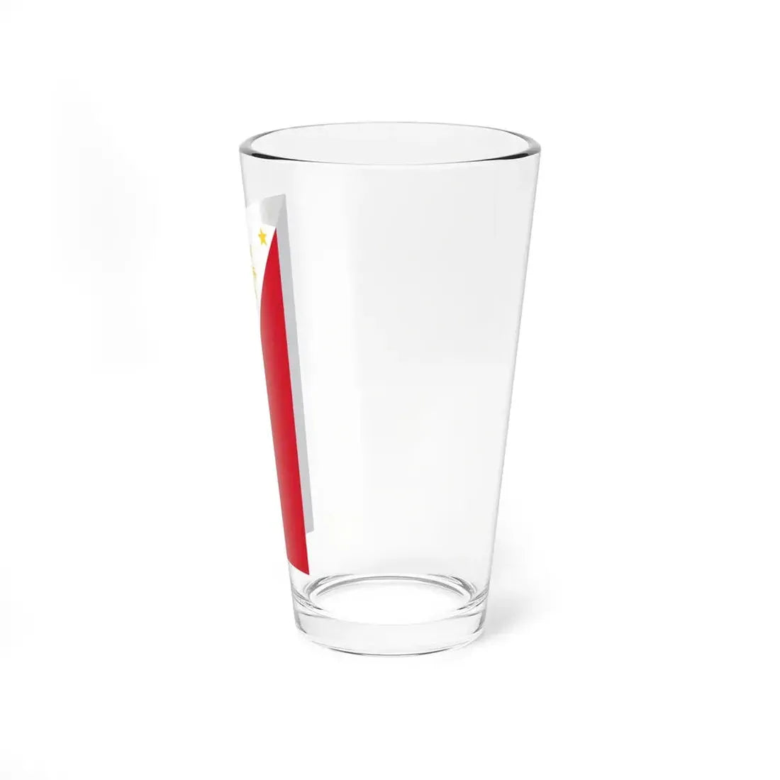 Flag of the Philippines vertical display (Philippines) Pint Glass 16oz - Go Mug Yourself