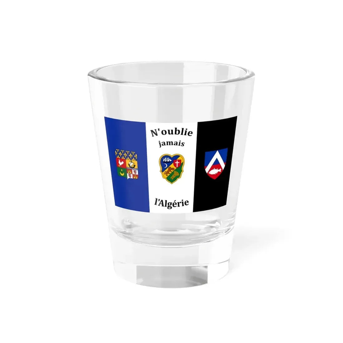 Flag of The Pied Noir - Shot Glass 1.5oz 1.5oz - Go Mug Yourself