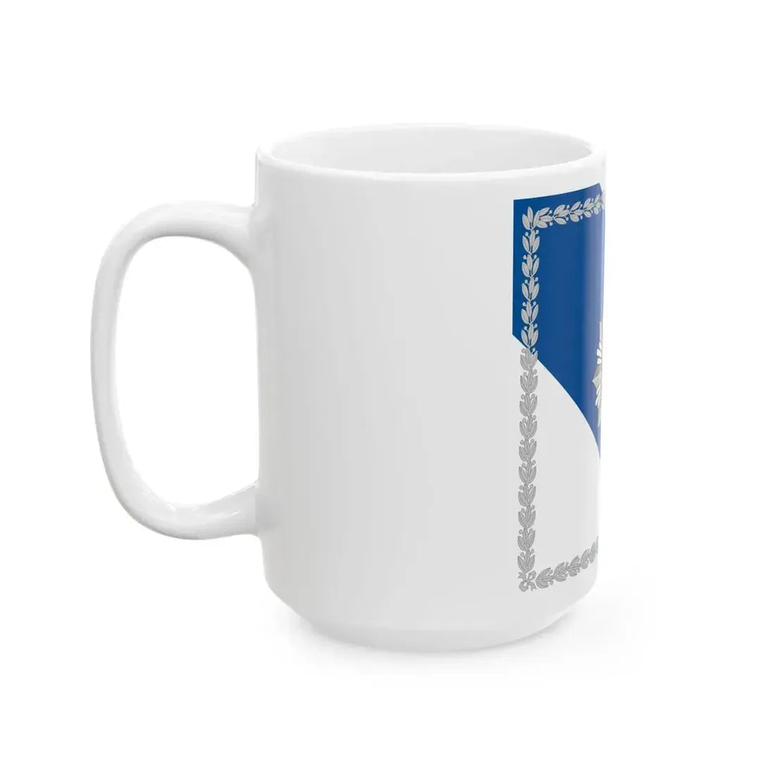 Flag of the Police of Lithuania (Lithuania) White Coffee Mug - Go Mug Yourself