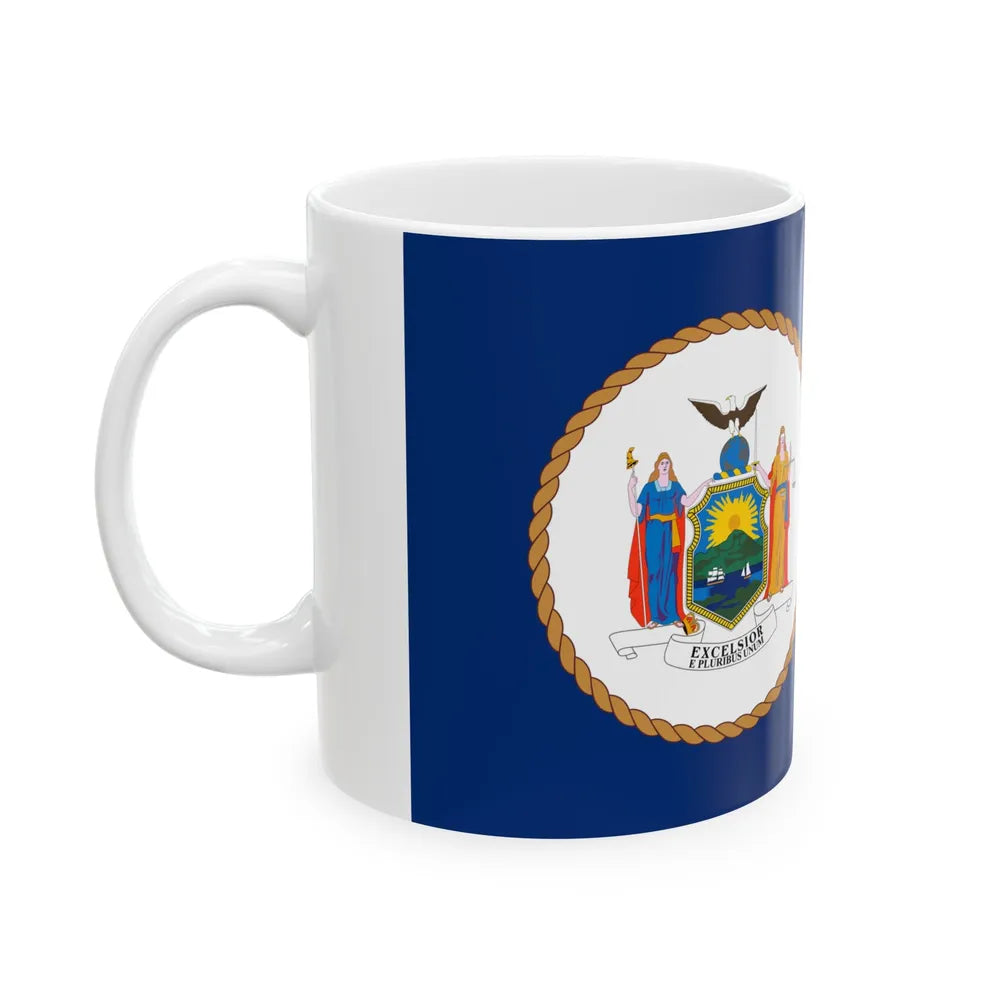 Flag of the Port Authority of New York and New Jersey (United States) White Coffee Mug - Go Mug Yourself