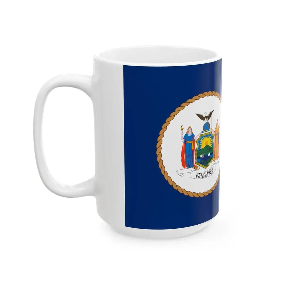 Flag of the Port Authority of New York and New Jersey (United States) White Coffee Mug - Go Mug Yourself