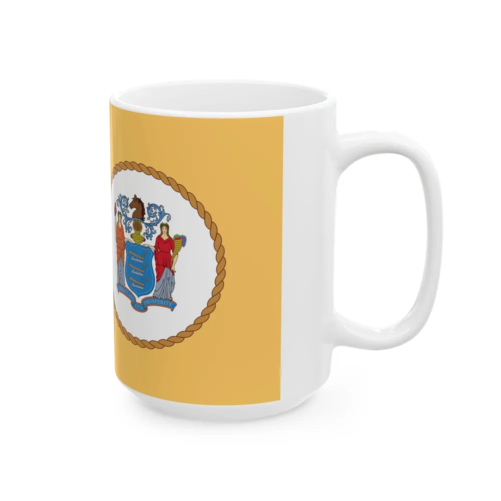 Flag of the Port Authority of New York and New Jersey (United States) White Coffee Mug - Go Mug Yourself