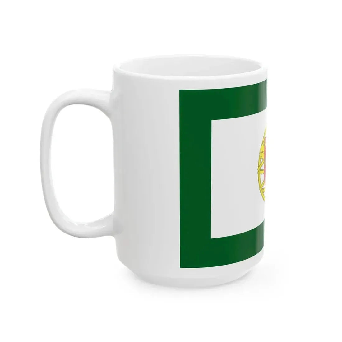 Flag of the Portuguese Assembly of the Republic (Portugal) White Coffee Mug - Go Mug Yourself