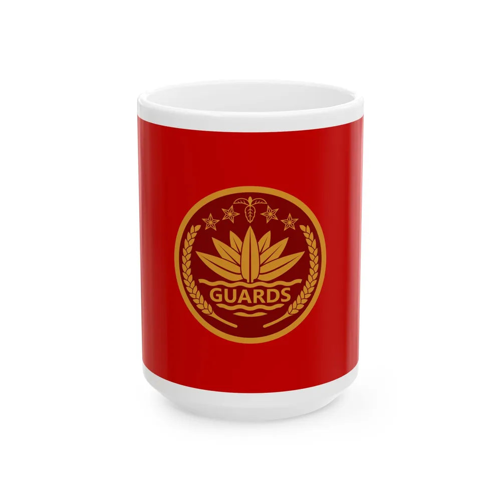 Flag of the President Guard Regiment PGR (Bangladesh) White Coffee Mug 15oz - Go Mug Yourself