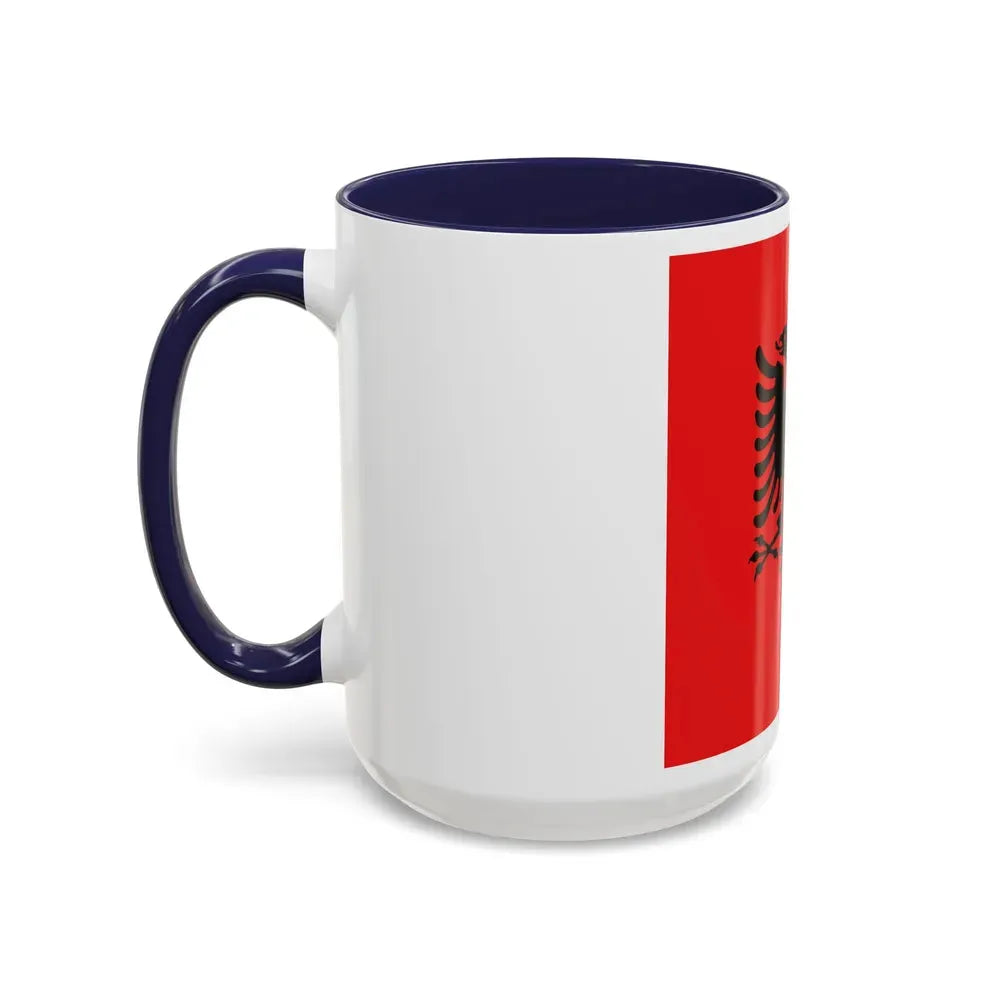 Flag of the President of Albania 1992 to 2002 - Accent Coffee Mug - Go Mug Yourself