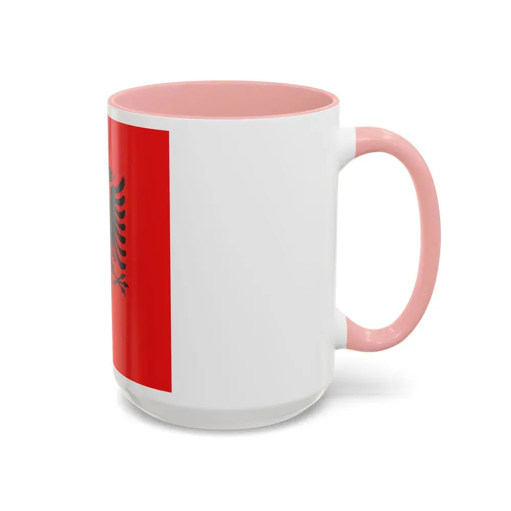 Flag of the President of Albania 1992 to 2002 - Accent Coffee Mug - Go Mug Yourself