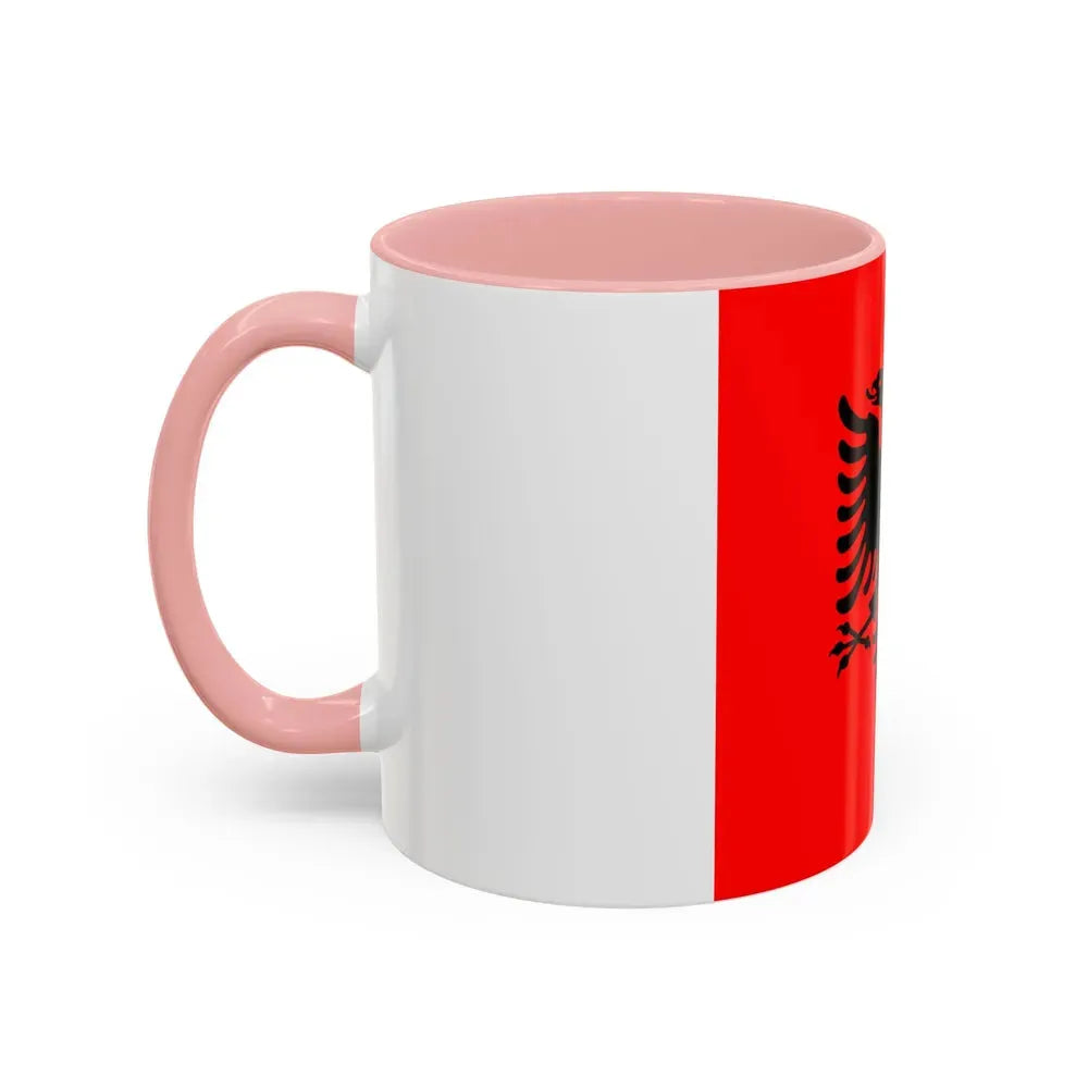 Flag of the President of Albania 2002 to 2014 - Accent Coffee Mug - Go Mug Yourself