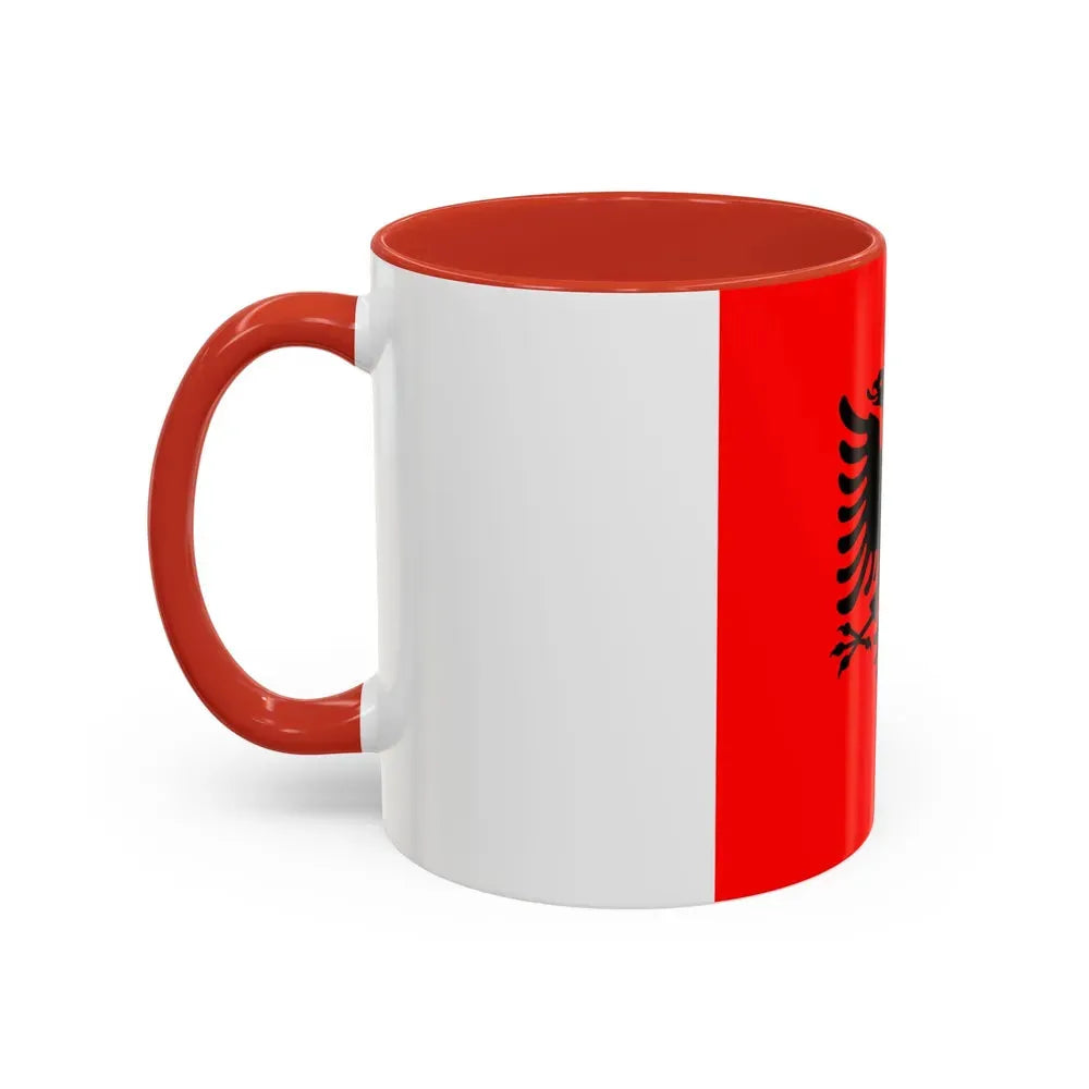 Flag of the President of Albania 2002 to 2014 - Accent Coffee Mug - Go Mug Yourself