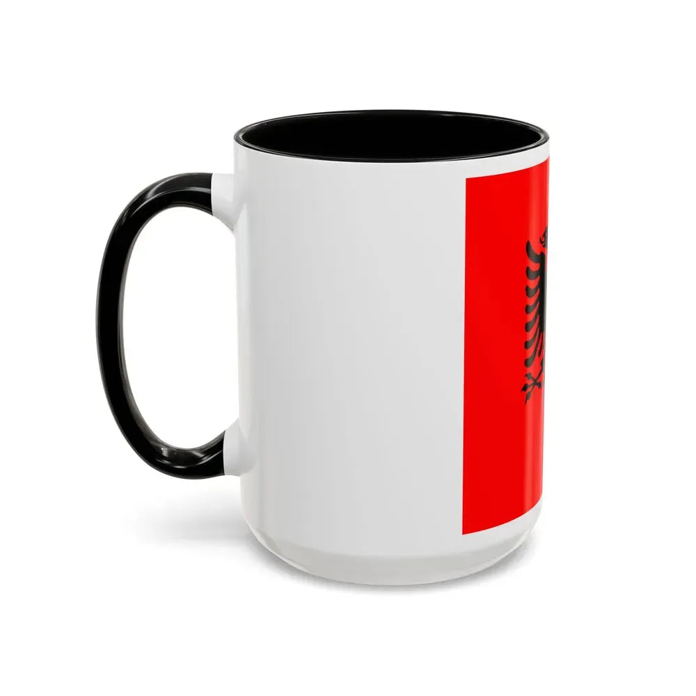 Flag of the President of Albania 2002 to 2014 - Accent Coffee Mug - Go Mug Yourself