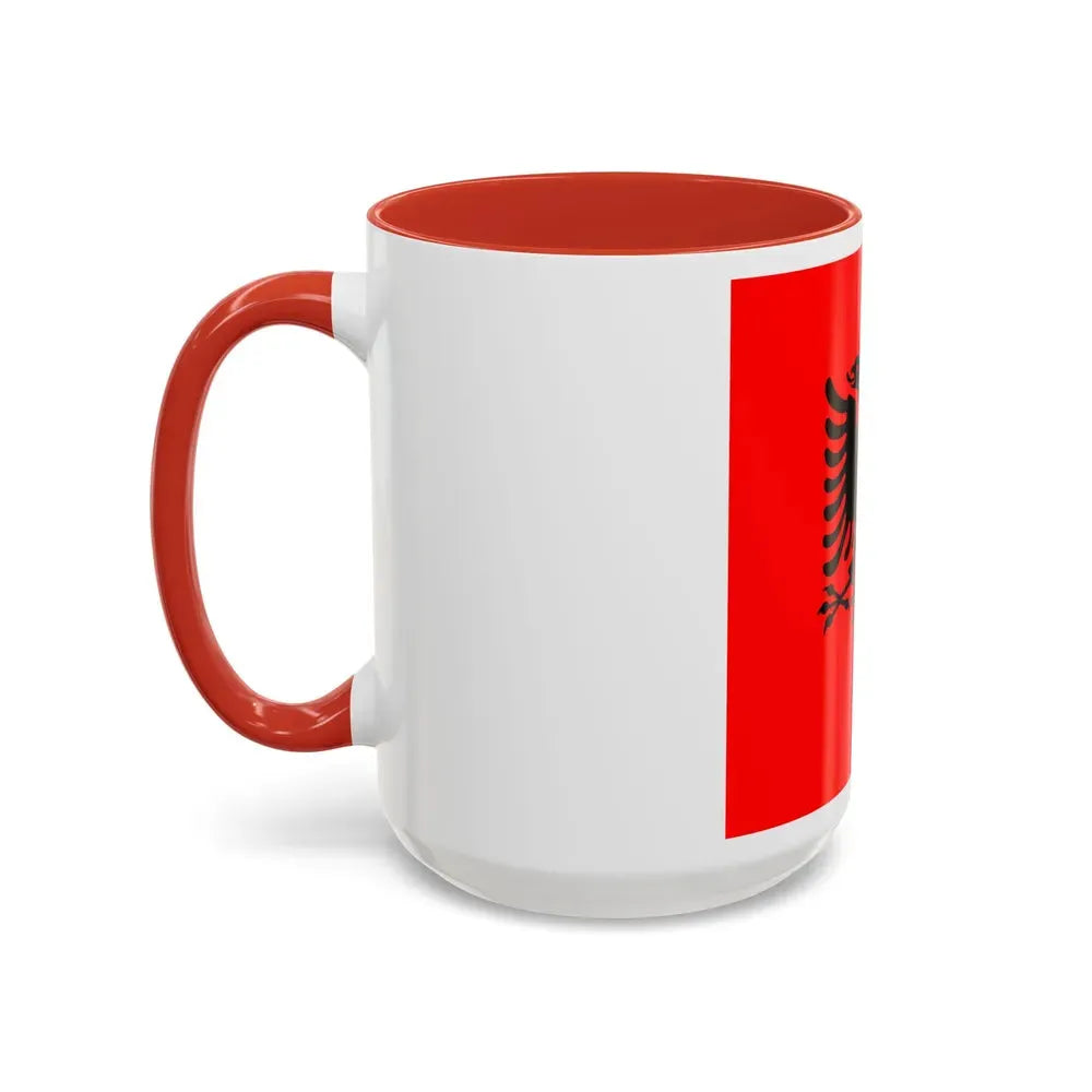 Flag of the President of Albania 2002 to 2014 - Accent Coffee Mug - Go Mug Yourself