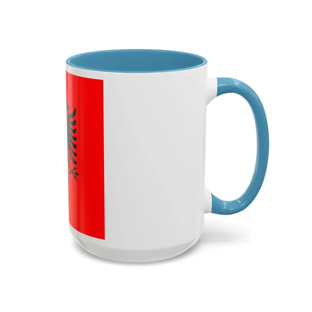 Flag of the President of Albania 2002 to 2014 - Accent Coffee Mug - Go Mug Yourself
