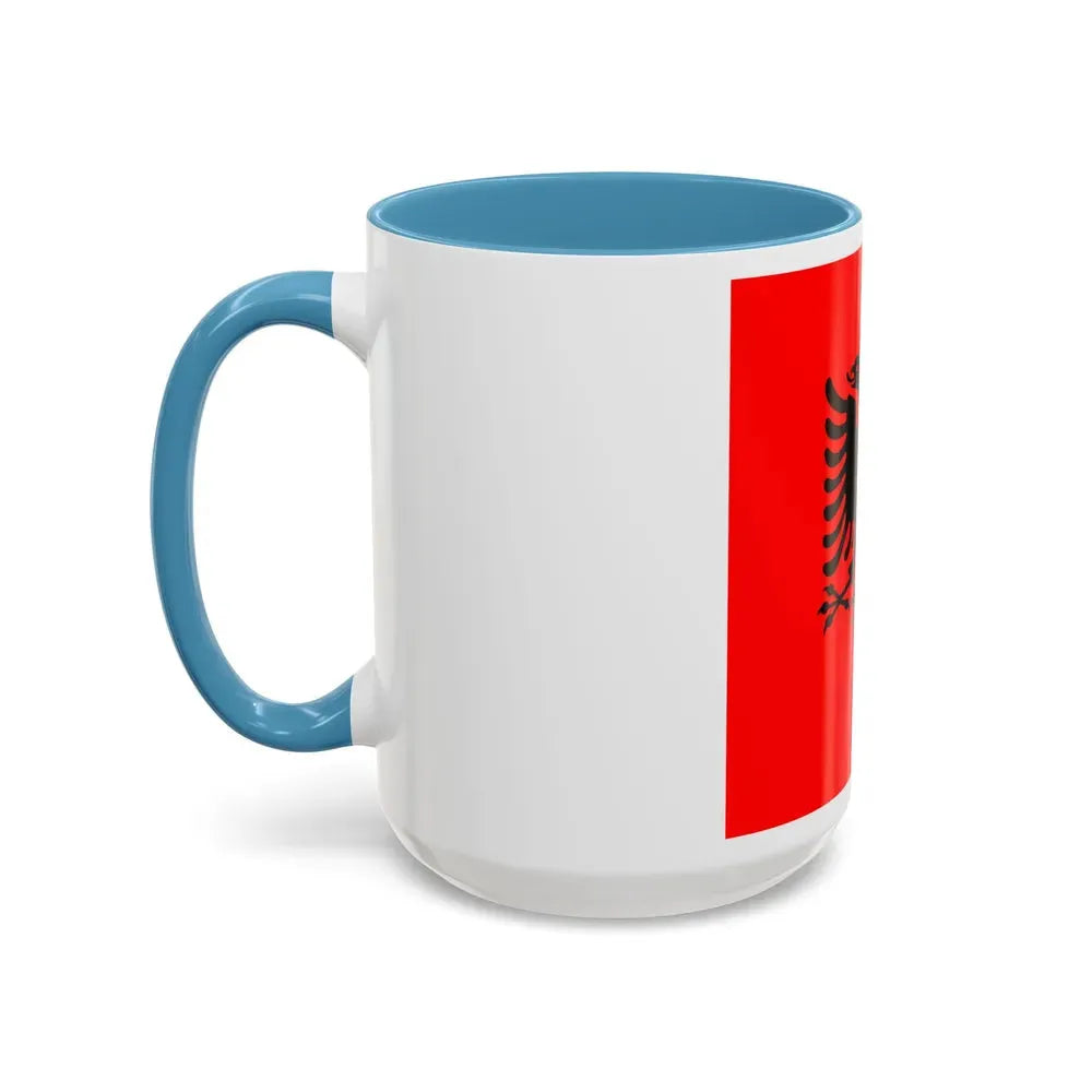 Flag of the President of Albania 2002 to 2014 - Accent Coffee Mug - Go Mug Yourself