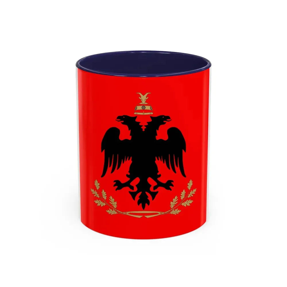 Flag of the President of Albania - Accent Coffee Mug 11oz Navy - Go Mug Yourself