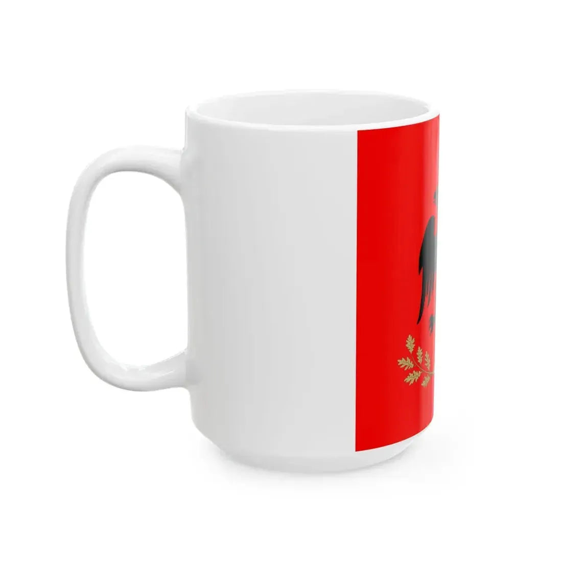 Flag of the President of Albania (Albania) White Coffee Mug - Go Mug Yourself