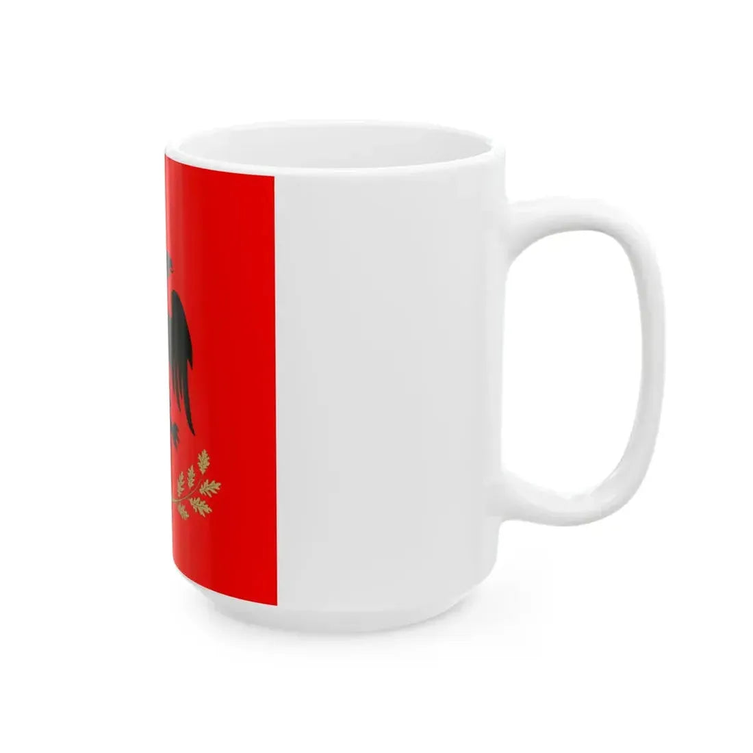 Flag of the President of Albania (Albania) White Coffee Mug - Go Mug Yourself