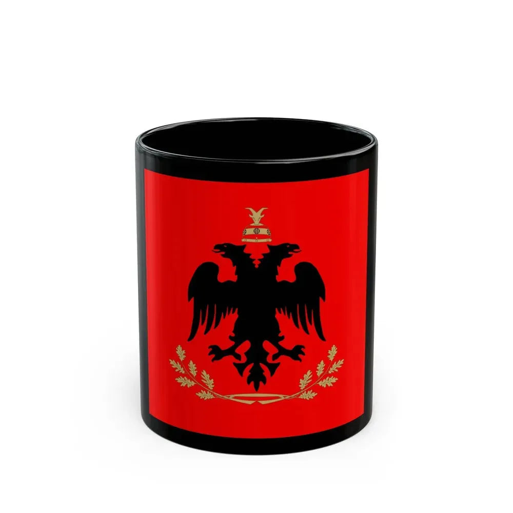 Flag of the President of Albania - Black Coffee Mug 11oz - Go Mug Yourself