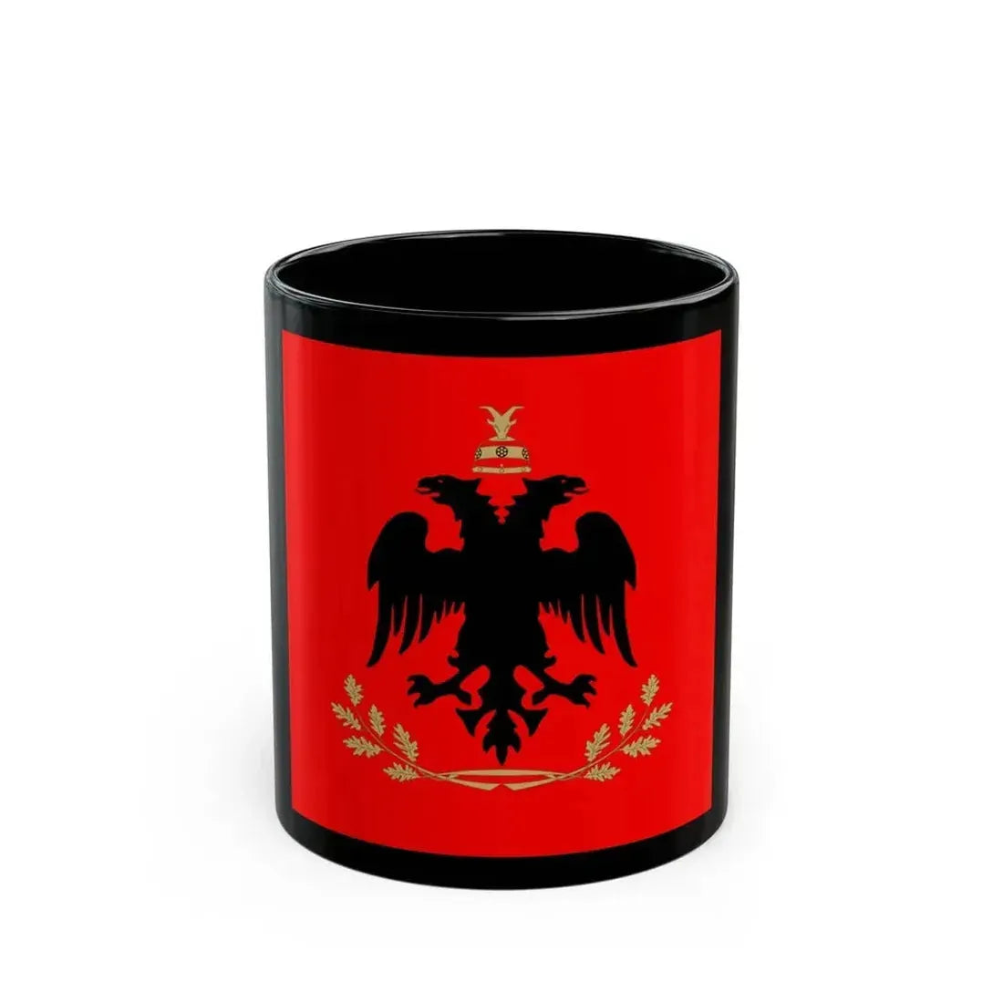 Flag of the President of Albania - Black Coffee Mug 11oz - Go Mug Yourself