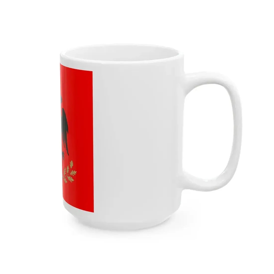 Flag of the President of Albania - White Coffee Mug - Go Mug Yourself