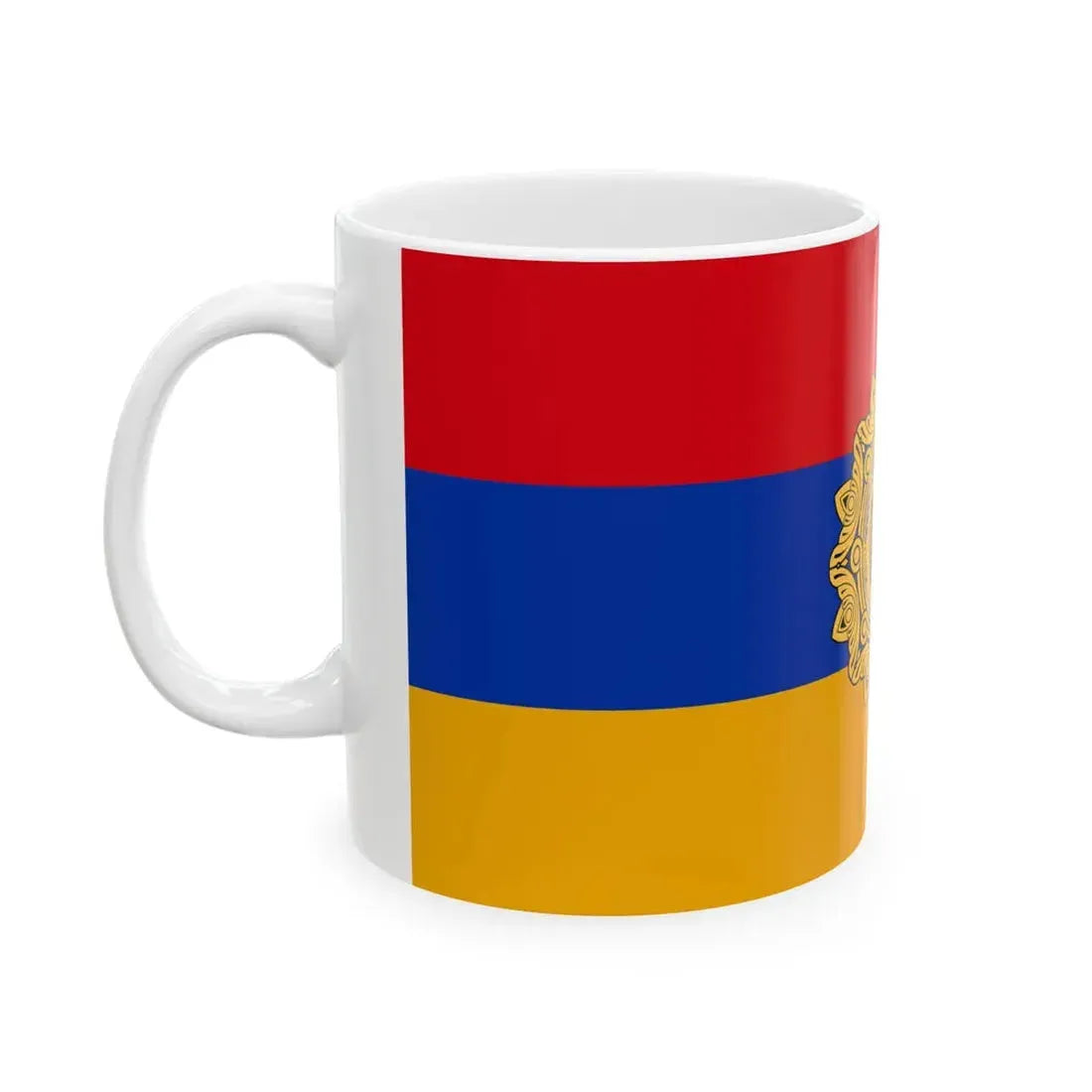Flag of the President of Armenia (Armenia) White Coffee Mug - Go Mug Yourself