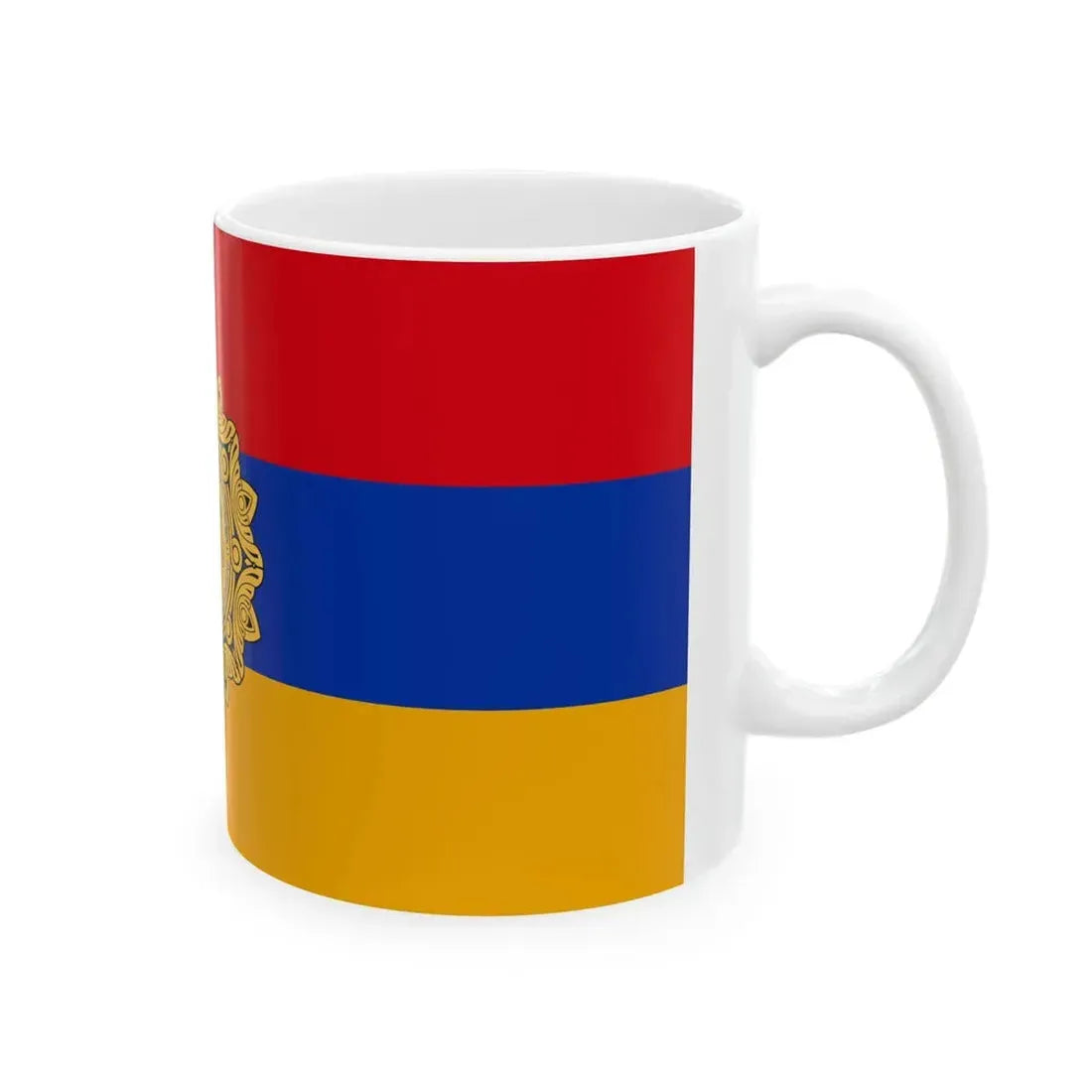 Flag of the President of Armenia (Armenia) White Coffee Mug - Go Mug Yourself