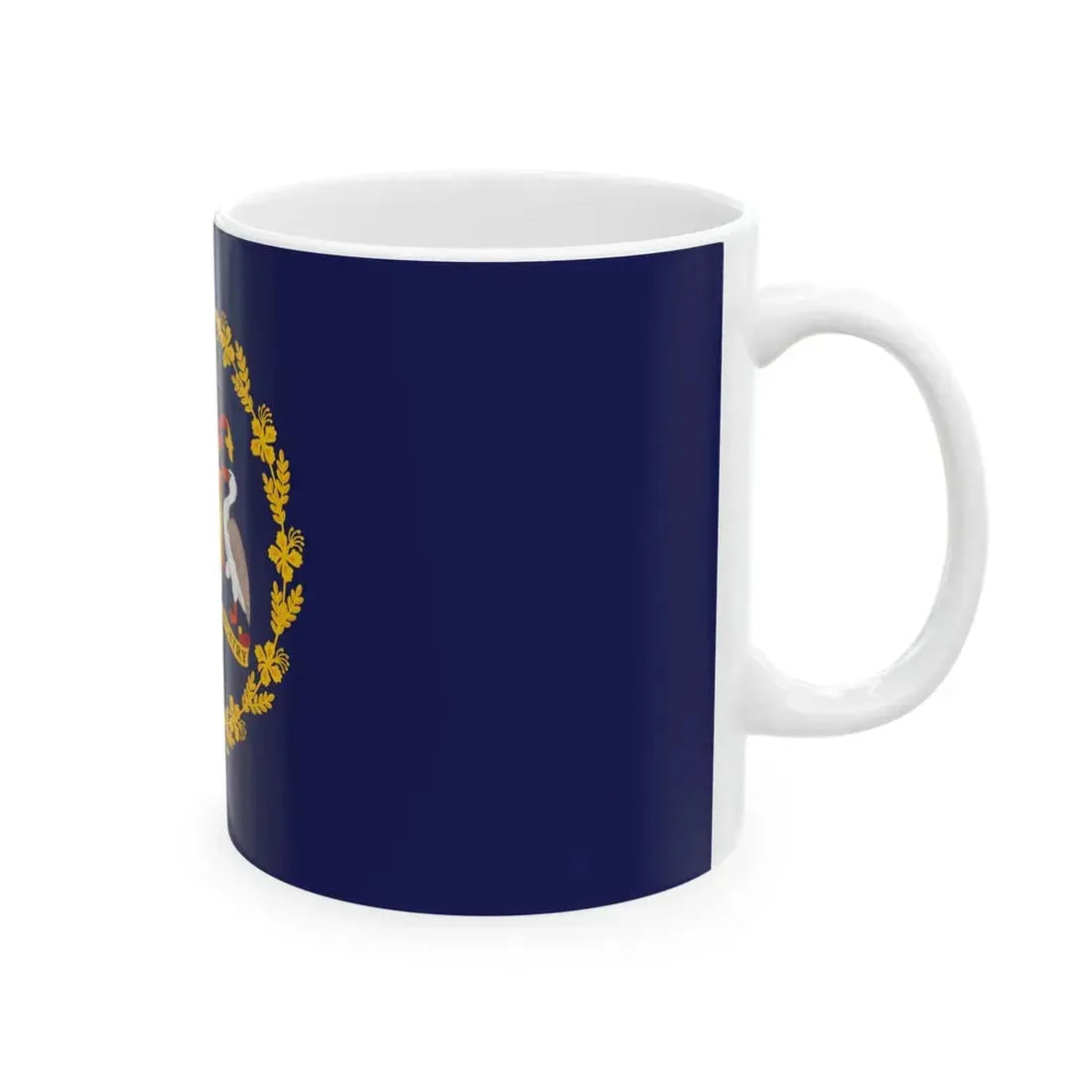 Flag of the President of Barbados (Barbados) White Coffee Mug - Go Mug Yourself
