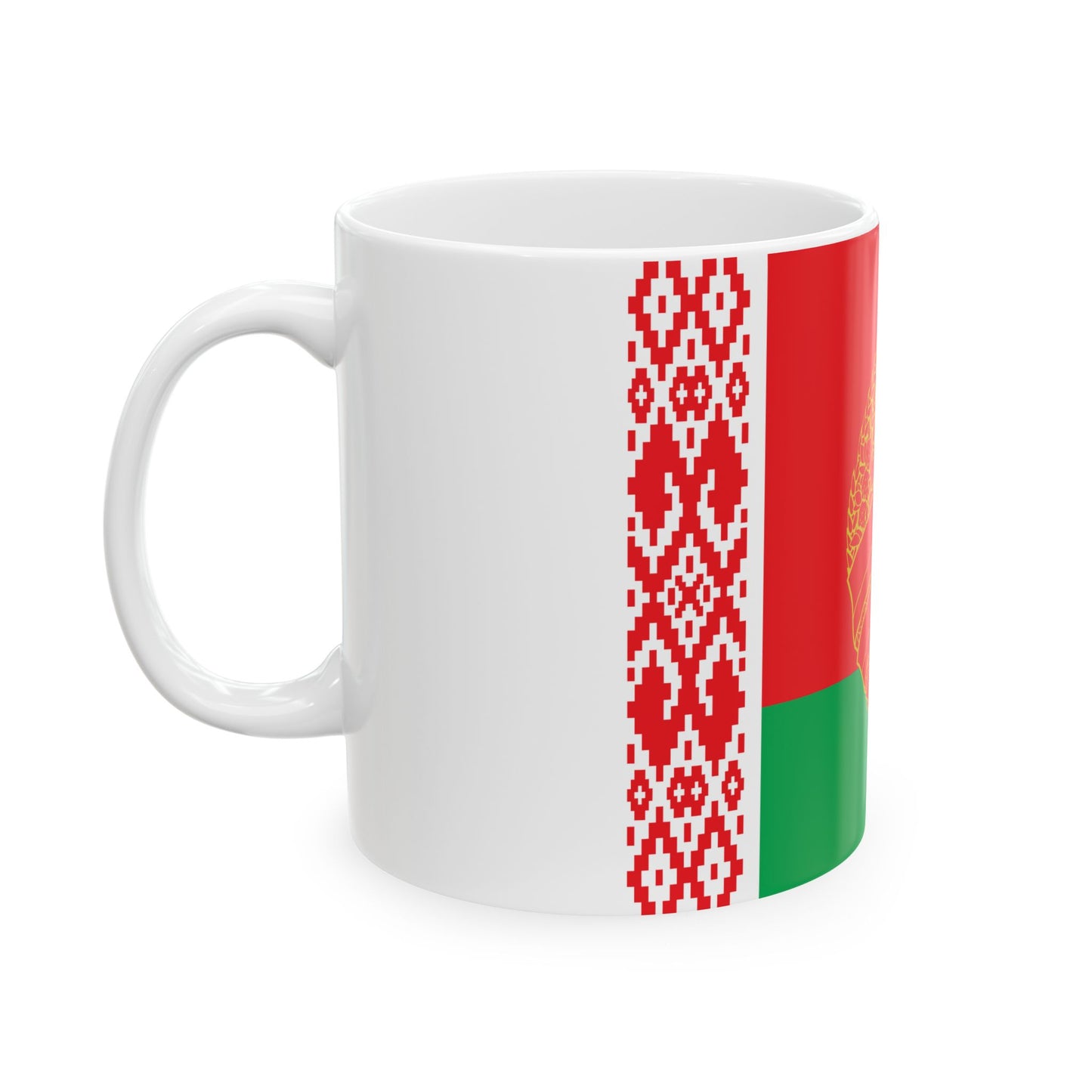 Flag of the President of Belarus 1997-2012 (Belarus) White Coffee Mug-Go Mug Yourself