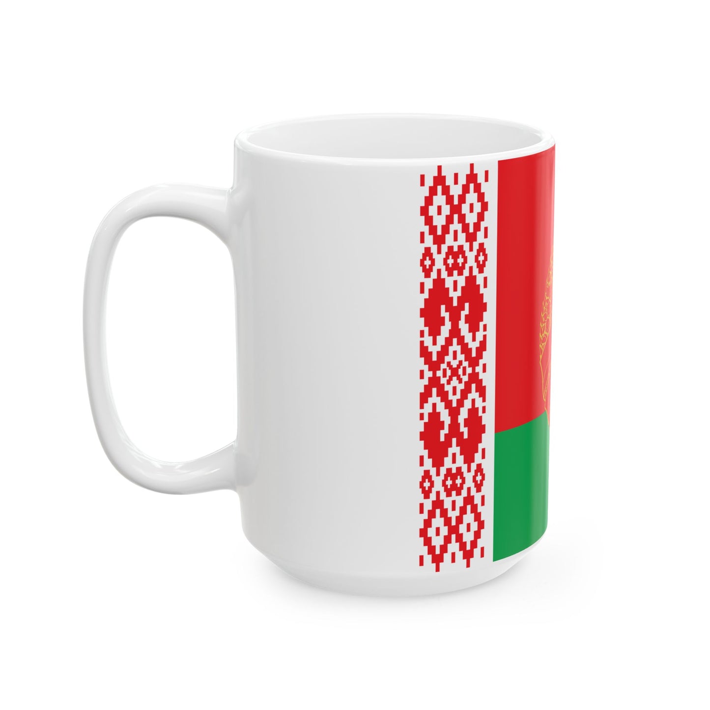Flag of the President of Belarus 1997-2012 (Belarus) White Coffee Mug-Go Mug Yourself