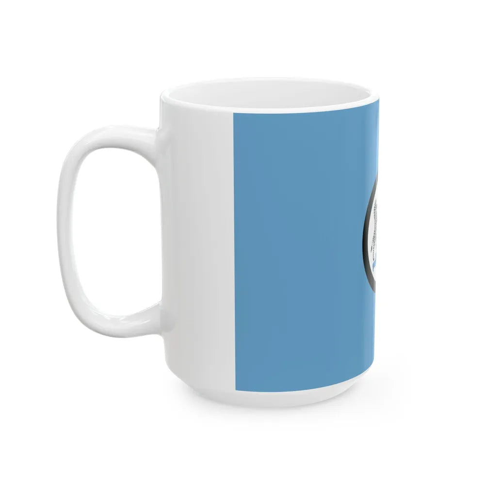 Flag of the President of Botswana (Botswana) White Coffee Mug - Go Mug Yourself