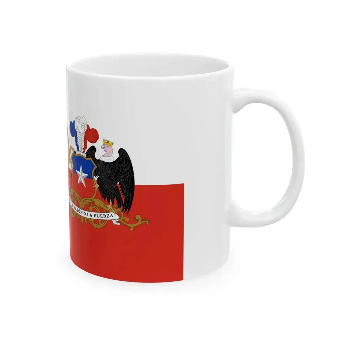 Flag of the President of Chile 2 (Chile) White Coffee Mug - Go Mug Yourself